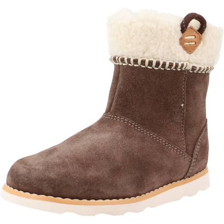 Botte enfant cuir cuir crown loop t Marron 4 - vertbaudet enfant 