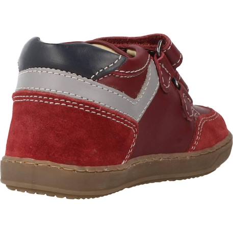 Botte bébé cuir garbo Bleu 800+Bordeaux 750 9 - vertbaudet enfant 