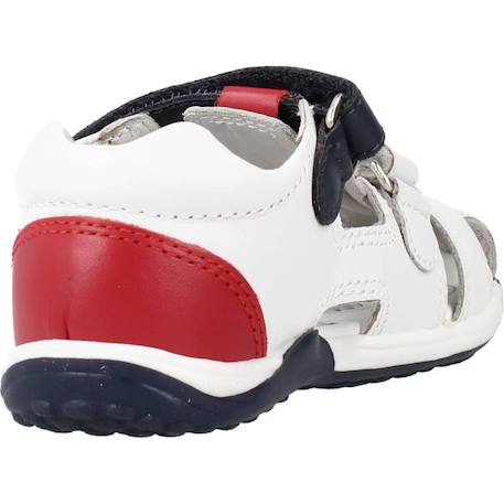 Sandale bébé cuir galileo Blanc 300+Bleu 800 3 - vertbaudet enfant 