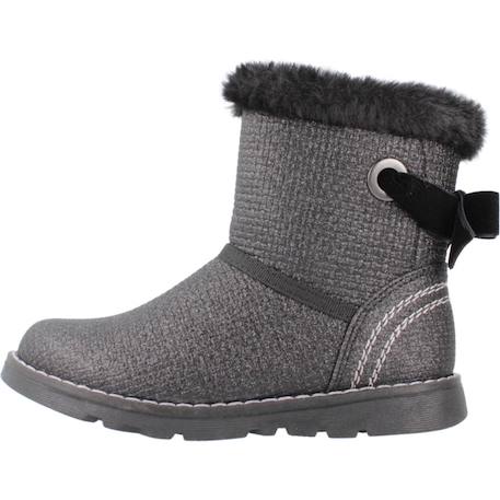 Botte enfant cuir Gris+Noir+Rose 8 - vertbaudet enfant 