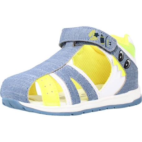 Sandale bébé textile garden Bleu 860+Vert 800 4 - vertbaudet enfant 