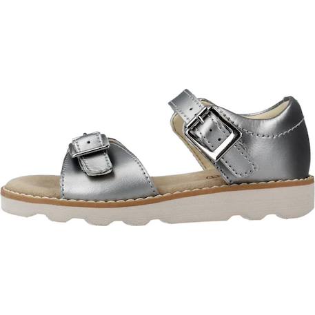 Sandale bébé cuir cuir crown bloom t Argent silver 2 - vertbaudet enfant 