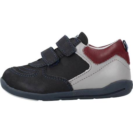 Derby bébé cuir graf Bleu 800+Marron 590 2 - vertbaudet enfant 