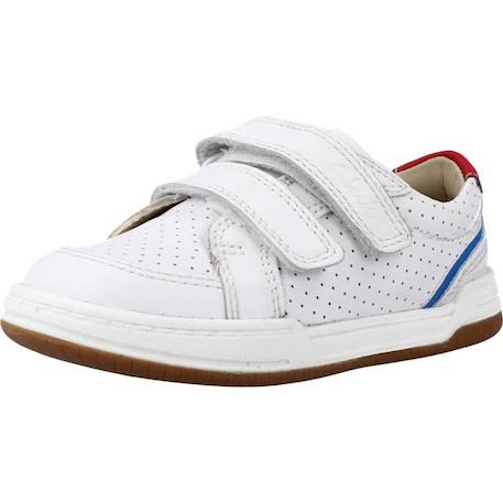 Basket bébé cuir cuir fawn solo t Blanc white 4 - vertbaudet enfant 