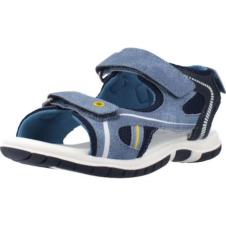 Sandale enfant synthétique fiesole Bleu 860+Brun clair 400 4 - vertbaudet enfant 