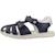 Sandale enfant cuir Blanc 300+Bleu 800 8 - vertbaudet enfant 
