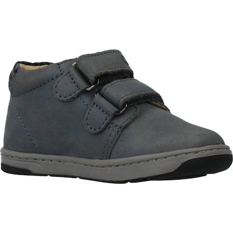 Botte bébé cuir george Bleu 800+Marron 590 5 - vertbaudet enfant 