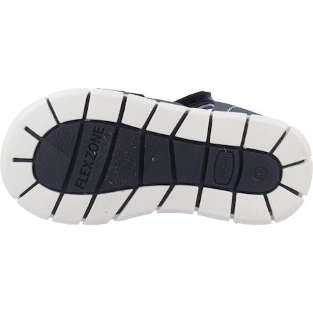 Sandale bébé synthétique fiodor Blanc 300+Bleu 860 12 - vertbaudet enfant 
