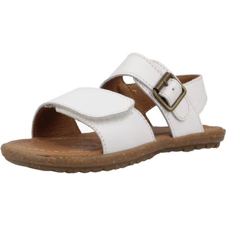 Sandale enfant cuir kenny Blanc 4 - vertbaudet enfant 