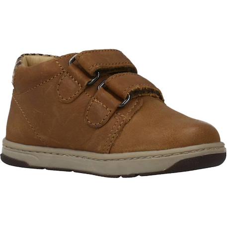 Botte bébé cuir george Bleu 800+Marron 590 11 - vertbaudet enfant 