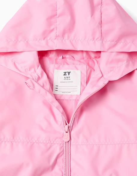 Coupe-vent à capuche et doublure Rose 3 - vertbaudet enfant 
