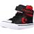 Baskets bébé garçon en textile Noir et rouge 4 - vertbaudet enfant 
