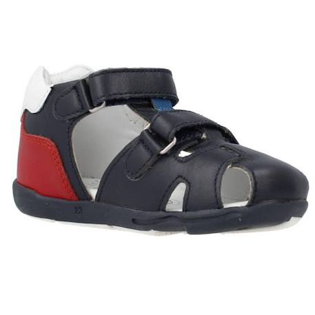 Sandale bébé cuir giunco Bleu 800 5 - vertbaudet enfant 