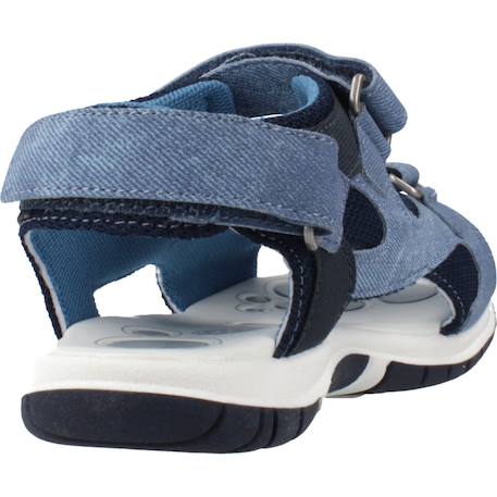 Sandale enfant synthétique fiesole Bleu 860+Brun clair 400 3 - vertbaudet enfant 