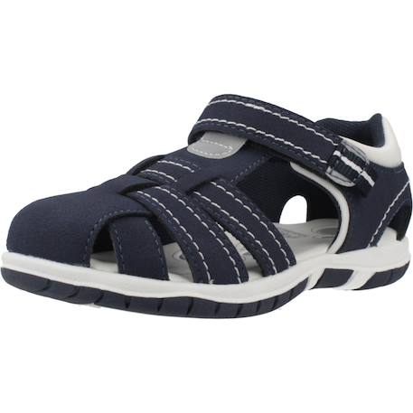 Sandale bébé textile 1122036c Bleu 800+Bleu 860 4 - vertbaudet enfant 