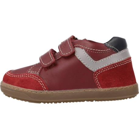 Botte bébé cuir garbo Bleu 800+Bordeaux 750 8 - vertbaudet enfant 
