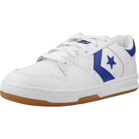 Baskets enfant garçon en cuir Blanc 4 - vertbaudet enfant 