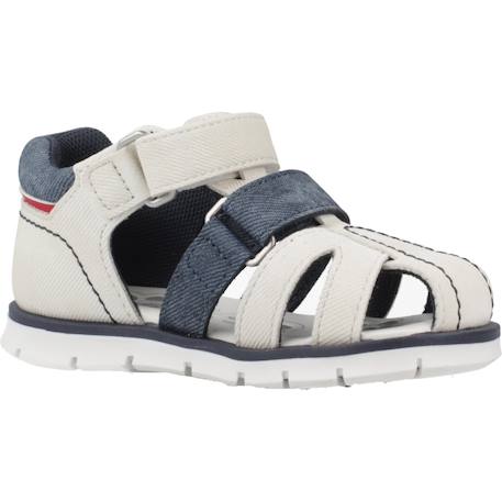 Sandale bébé synthétique fiodor Blanc 300+Bleu 860 5 - vertbaudet enfant 