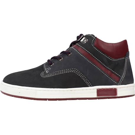 Botte bébé cuir chevin Bleu 800 2 - vertbaudet enfant 