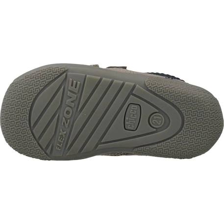 Botte bébé cuir gregorino Bleu 800+Brun clair 950+Marron 260 12 - vertbaudet enfant 