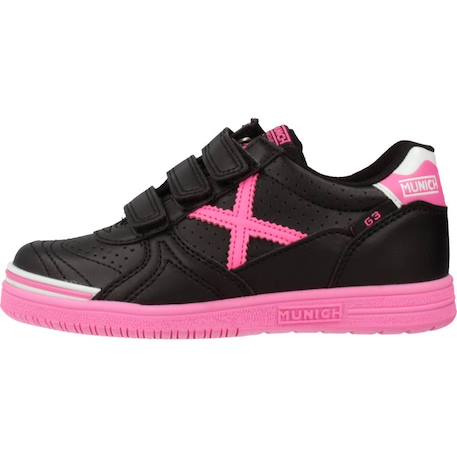 Basket enfant cuir cuir Noir+Noir 014 2 - vertbaudet enfant 