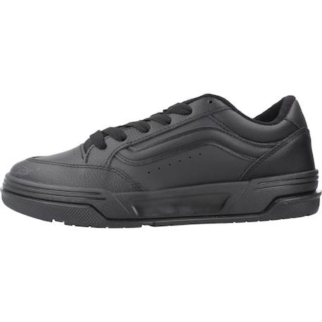 Baskets enfant garçon en cuir Noir 2 - vertbaudet enfant 
