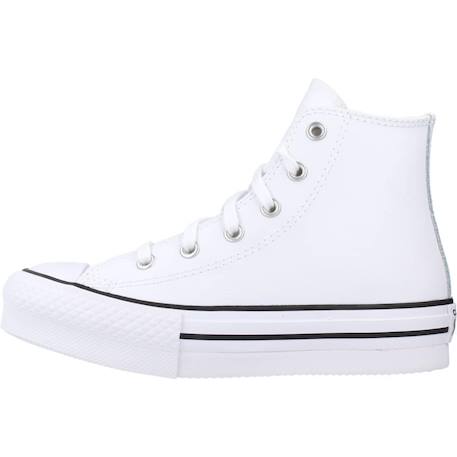Baskets enfant fille en cuir Blanc 2 - vertbaudet enfant 