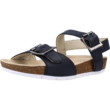 Sandale enfant cuir cuir river sand k Bleu navy 4 - vertbaudet enfant 