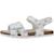 Sandale enfant synthétique fleurette Blanc 300 2 - vertbaudet enfant 