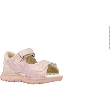 Sandale bébé synthétique glammy Blanc 300+Rose 100 11 - vertbaudet enfant 