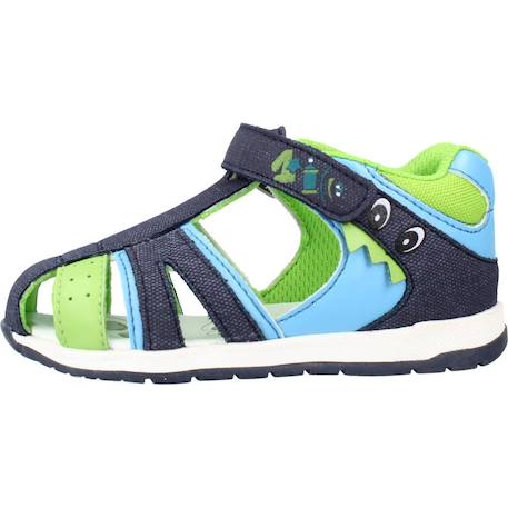 Sandale bébé textile garden Bleu 860+Vert 800 8 - vertbaudet enfant 