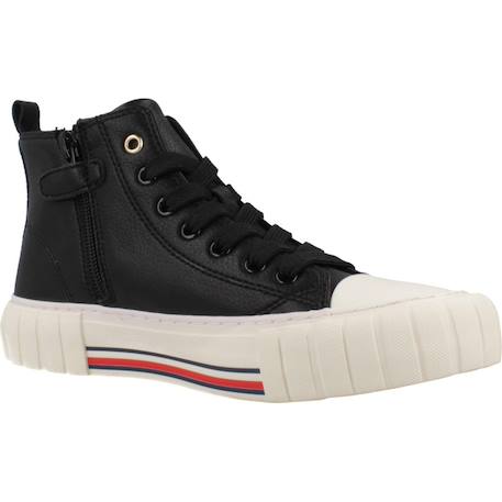Bottes enfant garçon Blanc ivoire+Noir 11 - vertbaudet enfant 