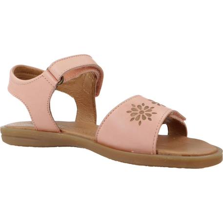 Sandale enfant cuir soyala Rose arancio 5 - vertbaudet enfant 