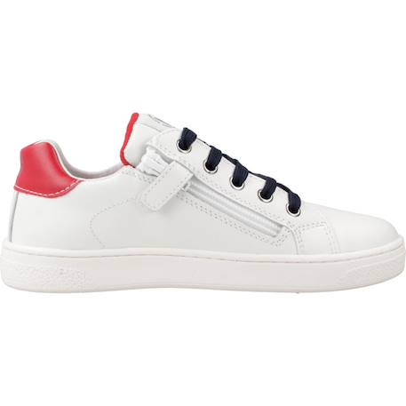 Basket enfant cuir pinn zip Blanc 1 - vertbaudet enfant 