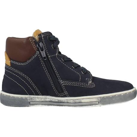 Botte bébé cuir clover Bleu 800 1 - vertbaudet enfant 