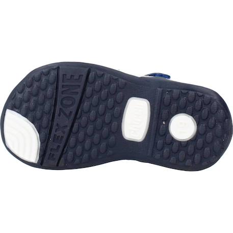 Sandale bébé cuir galileo Blanc 300+Bleu 800 12 - vertbaudet enfant 