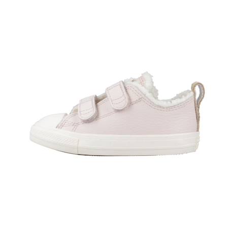 Baskets bébé fille en cuir Rose naturel 2 - vertbaudet enfant 