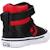 Baskets bébé garçon en textile Noir et rouge 3 - vertbaudet enfant 