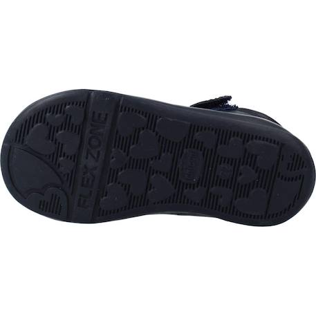 Derby bébé cuir gavy Blanc 300+Bleu 800 12 - vertbaudet enfant 
