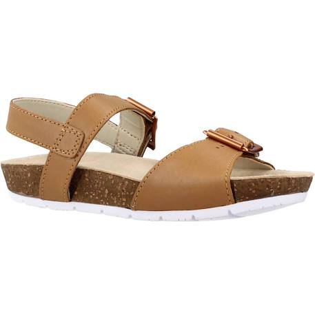 Sandale enfant cuir cuir river sand k Brun clair tan 5 - vertbaudet enfant 