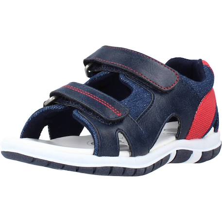 Sandale bébé textile florian Bleu 800+Multicolore 810 4 - vertbaudet enfant 