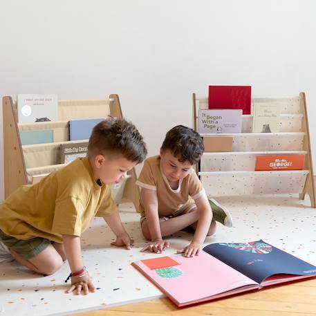 Bibliothèque en tissu Beige+Beige Créme+Bleu, blanc+Ecru, blanc 6 - vertbaudet enfant 