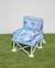 Chaise bebe pliable avec tablette portable Bleu+Rose 5 - vertbaudet enfant 