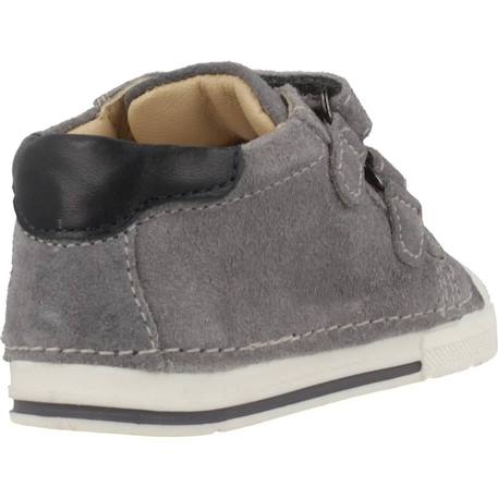Basket bébé cuir Bleu 800+Gris 950 9 - vertbaudet enfant 