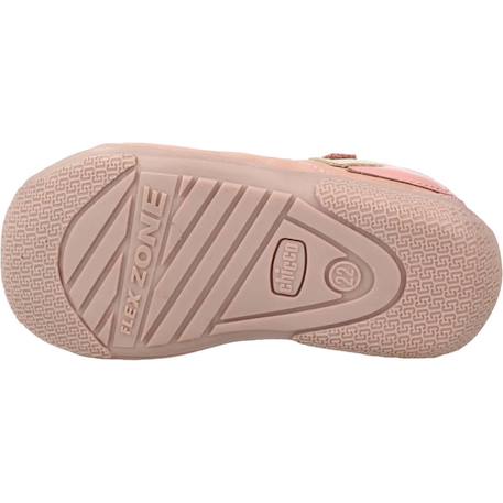Derby bébé cuir grica Bleu 800+Rose 100 12 - vertbaudet enfant 