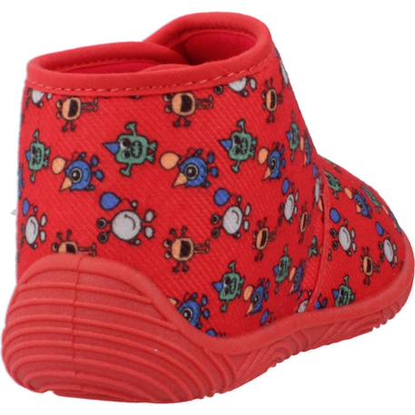 Chausson bébé textile tolom Rouge 720 3 - vertbaudet enfant 