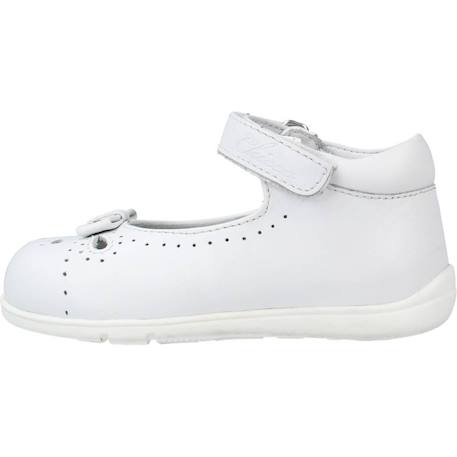 Derby bébé cuir gavy Blanc 300+Bleu 800 2 - vertbaudet enfant 