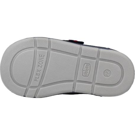 Botte bébé cuir grim Bleu 800+Brun clair 260 6 - vertbaudet enfant 