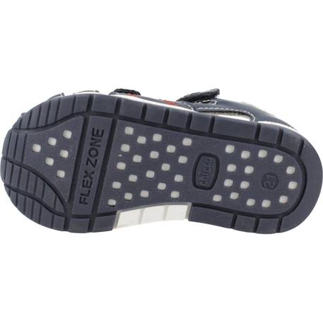 Sandale bébé synthétique Blanc+Bleu marine 12 - vertbaudet enfant 