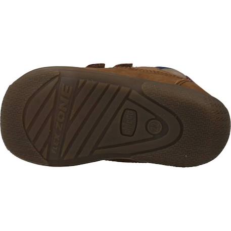 Derby bébé cuir geremy Bleu 800+Marron 440 12 - vertbaudet enfant 